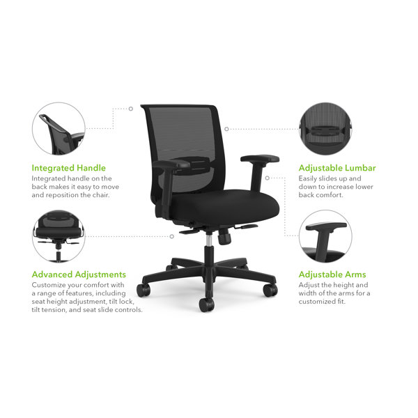 HON Convergence Mesh Ergonomic Task Chair & Reviews | Wayfair